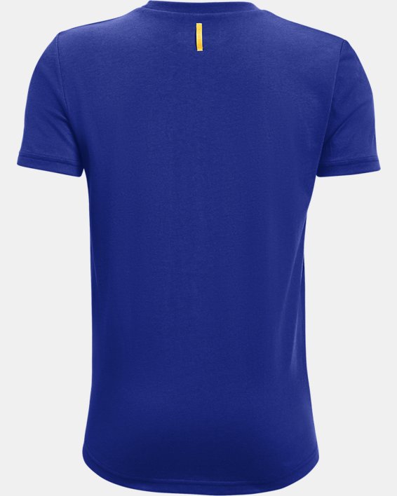 Jungen T-Shirt mit Curry-Logo, Blue, pdpMainDesktop image number 1